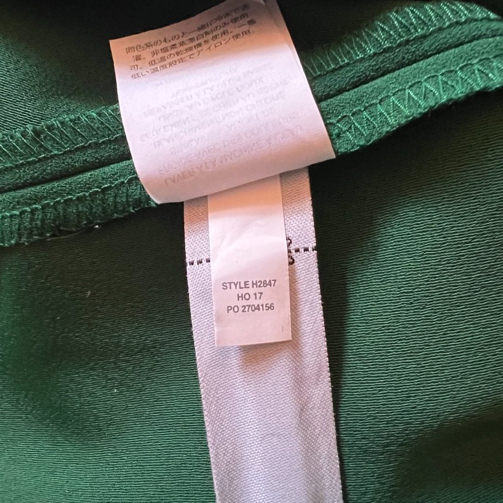 J Crew Alexa Wrap Green Blouse - Picture 6 of 9